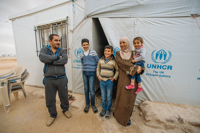 Syrian refugees at the Zaatari refugee camp in Jordan. Picture: UNHCR/ Jared Kohler